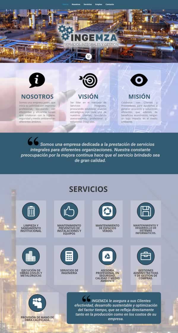 pagina web ingenieria industrial