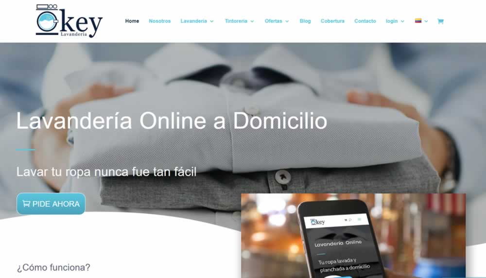 Diseño Web Lavandería a Domicilio