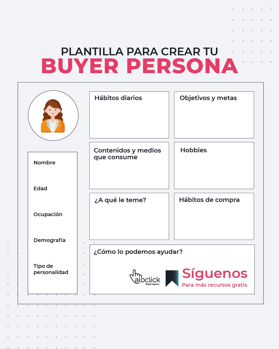 Crea tu buyer persona con una plantilla gratuita