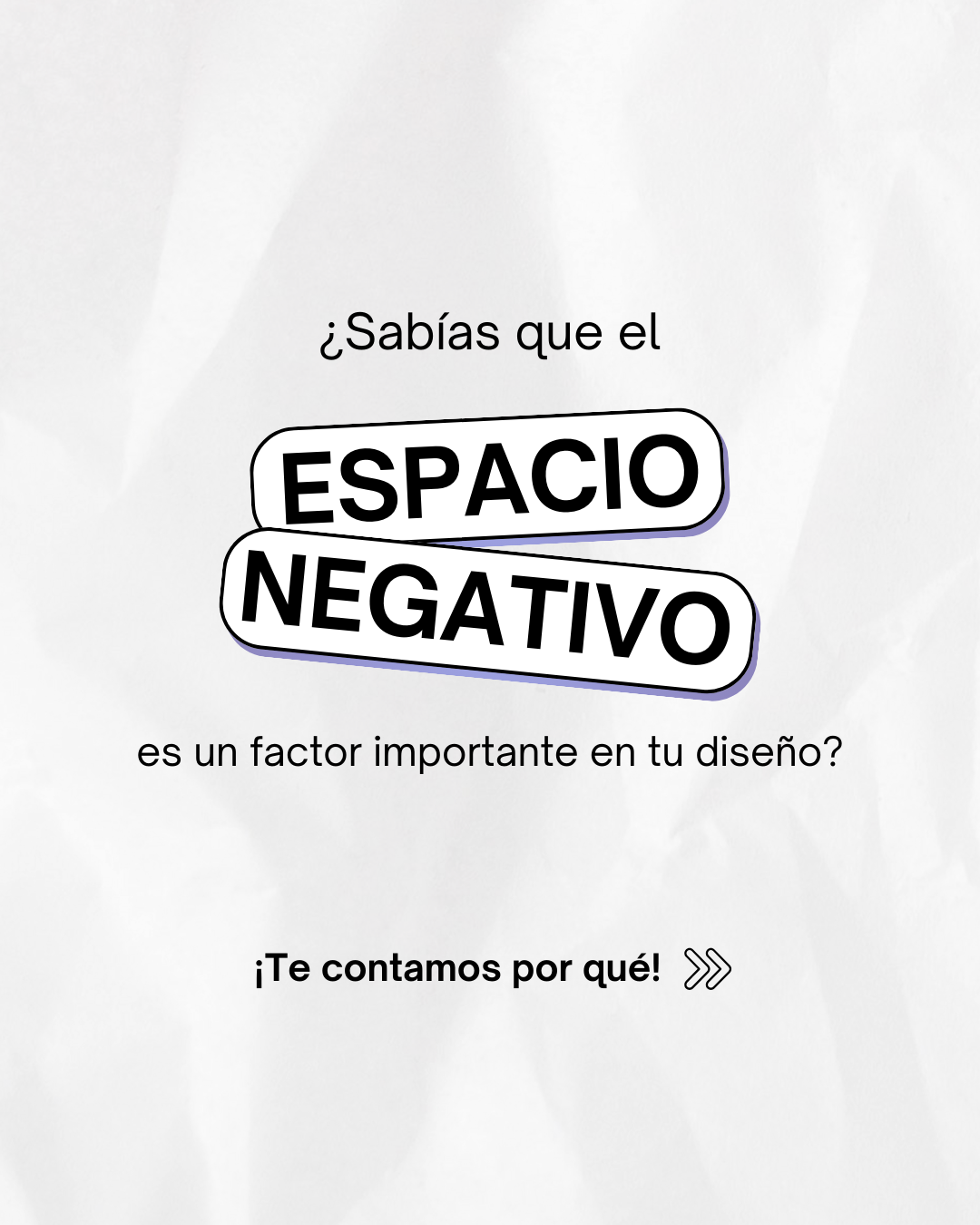 La importancia del espacio negativo