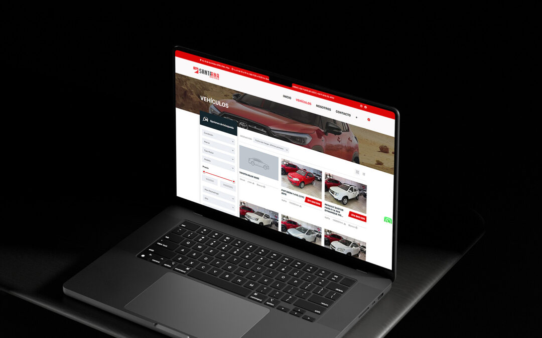 Sitio Web Concesionario de autos Santa Ana