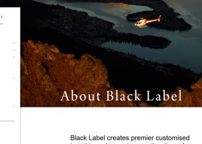 Diseño web Nueva Zelanda – Blacklabelexperience.com