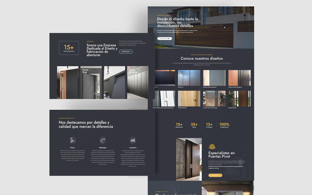 Sitio Web para Drevo Aberturas