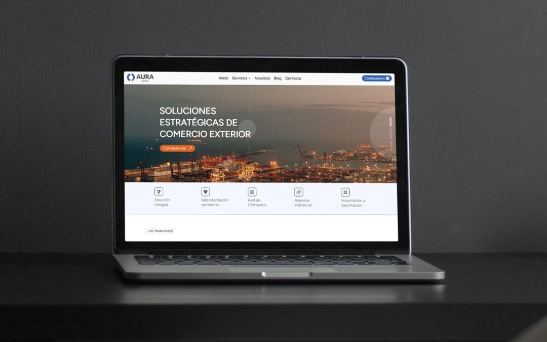 Sitio Web para Aura Comex